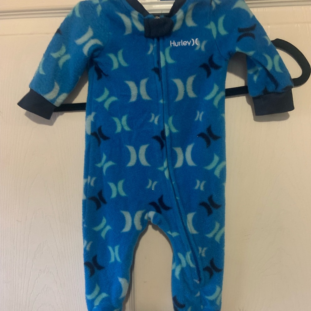 Hurley Navy and Light Blue Kids Footie